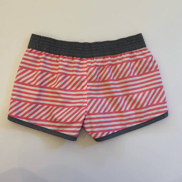 Nike Womens Reversible Gray Pink White Stripe Athletic Casual Shorts NO SIZE - Picture 3 of 7